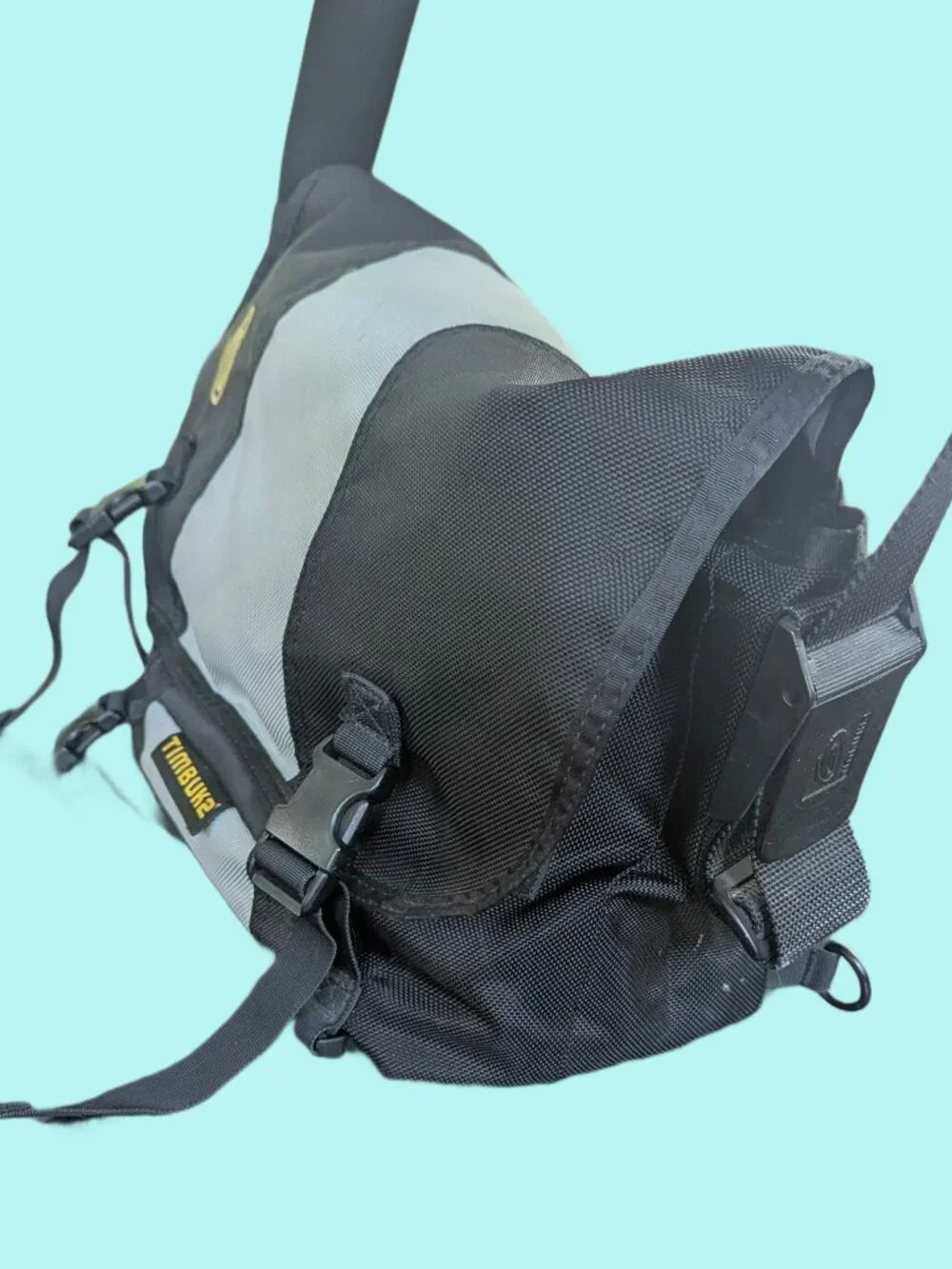Timbuk2 Black and Gray Messenger Bag with Adjustable Shoulder strap